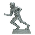 Signature Silver Football Runner Figurine - 10 1/2"